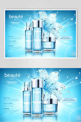 妆点焕采，一“套”开启 护肤品套装海报设计灵感与素材指南